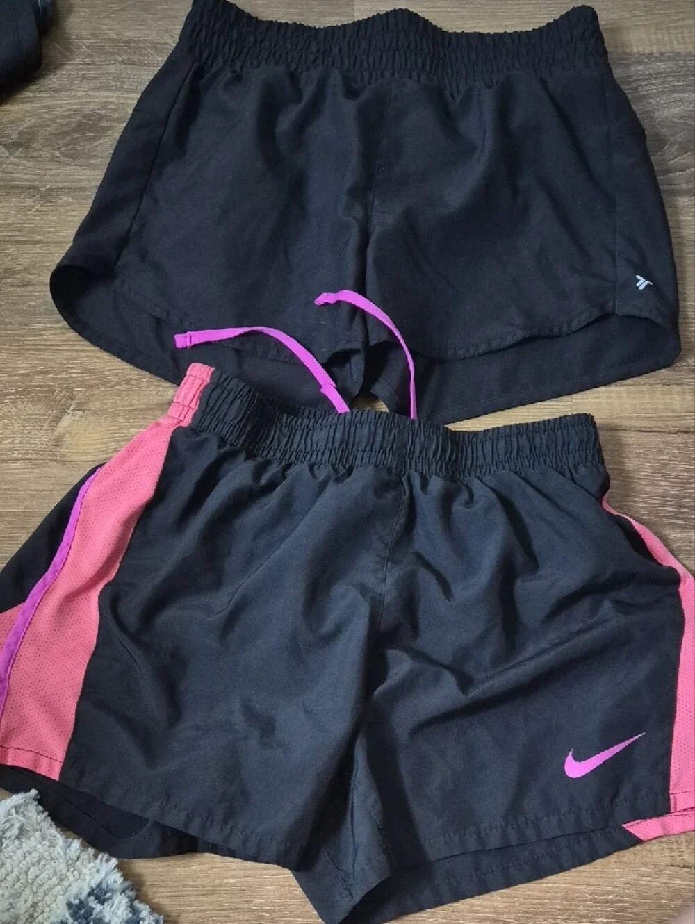 LOT OF 4 Girls Athletic Shorts Adidas Nike 90 Degree Old Navy Large 12 14